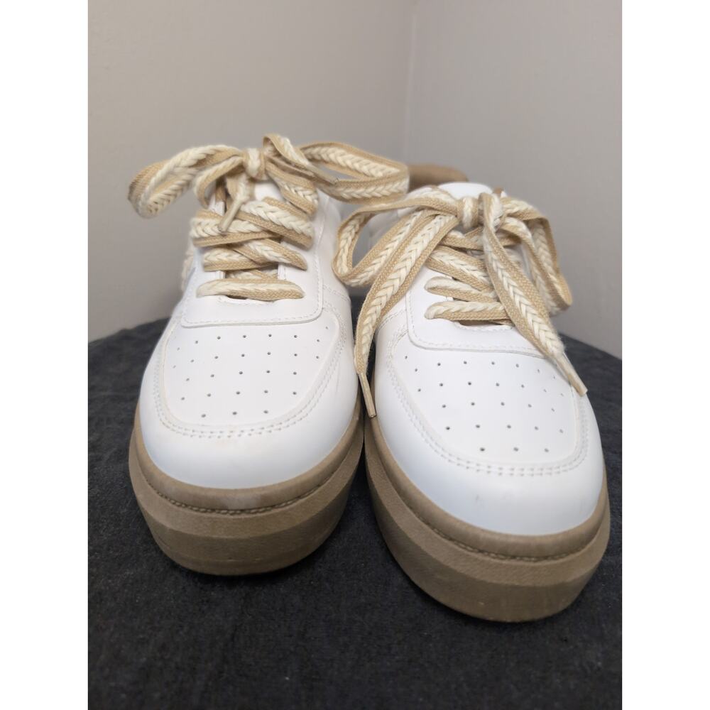 Anthropologie White and Tan Sneakers - Picture 2 of 9